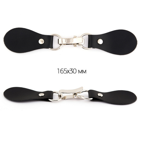 Застежка-клевант черный/ никель