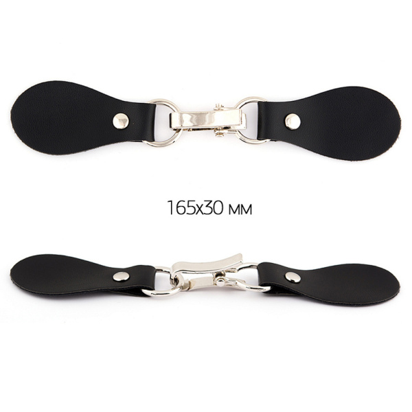 Застежка-клевант черный/ никель