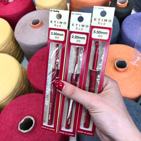 Крючок для вязания с ручкой ETIMO Red Tulip