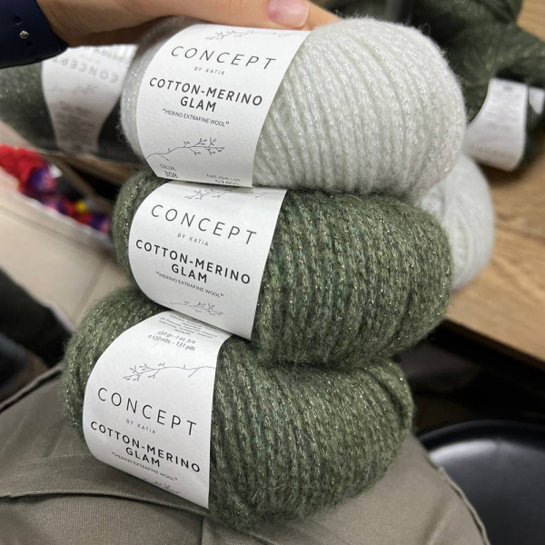 Пряжа Katia Cotton-Merino Glam