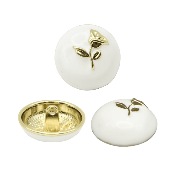 Пуговица CHANEL SS Роза Эмаль 23 мм