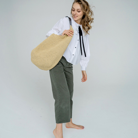 Описание вязания #Сумка_мешок