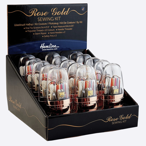 Швейный набор, розовое золото 4922