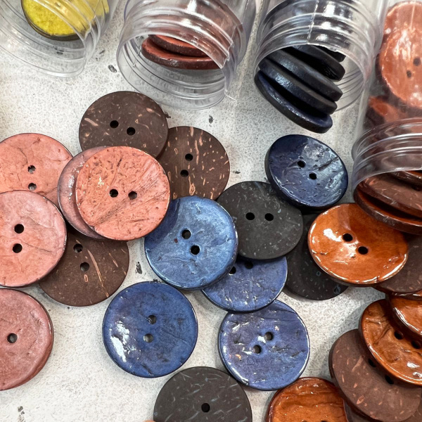 Пуговицы CONCEPT, размер 48, кокос, 30 мм