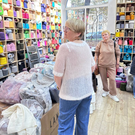 Описание вязания #Футболка_Клауд