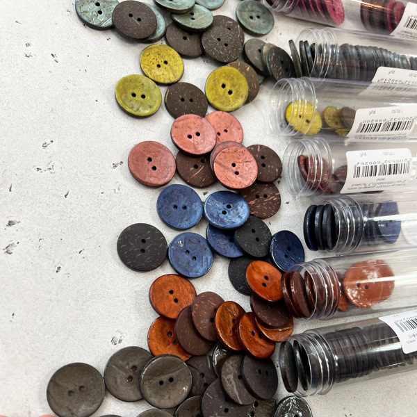 Пуговицы CONCEPT, размер 32, кокос, 20 мм