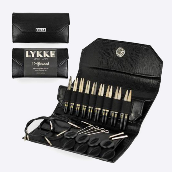 Набор спиц 7 см 9 пар LYKKE Black