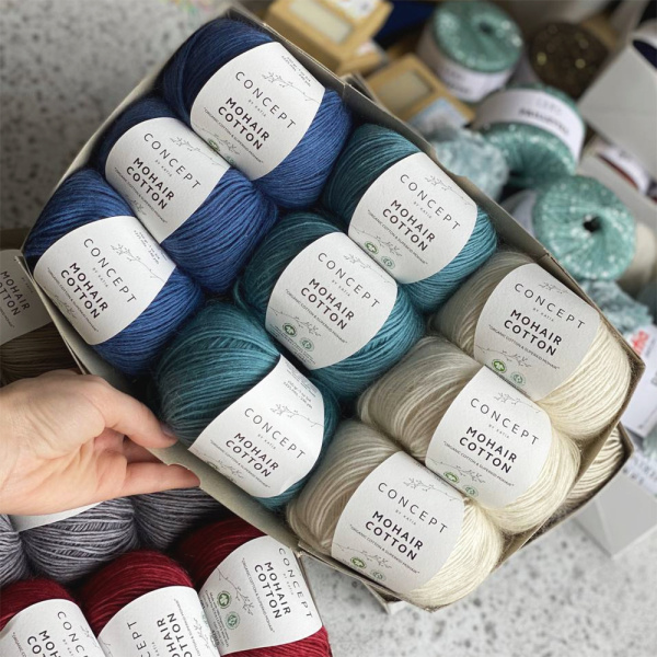 Пряжа Katia Mohair Cotton