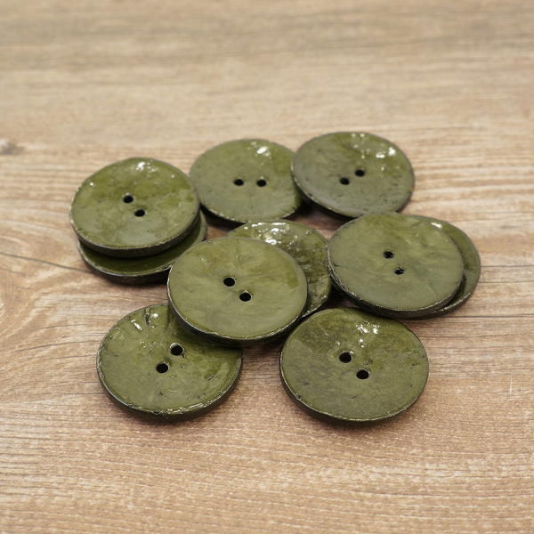 Пуговицы CONCEPT, размер 48, кокос, 30 мм