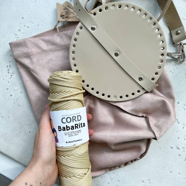 Подклад из замши на сумку ведро