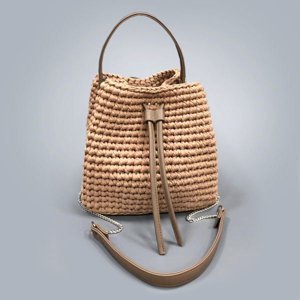 Набор для сумки-торбы из натуральной кожи