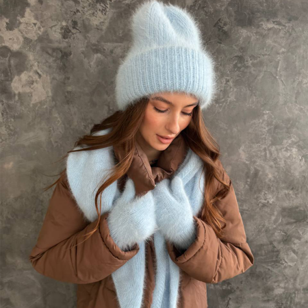 Описание вязания #Пушистый_комплект