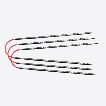 Спицы чулочные гибкие кубические 30 см Addi CraSy Trio Long, 770-2 (770-2/4,5-30, 4,5 мм, 30 см)