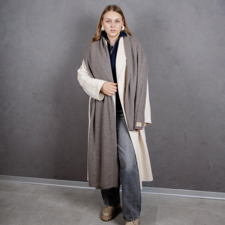 Кашемировый палантин by WoolDom, Мокка Мусс